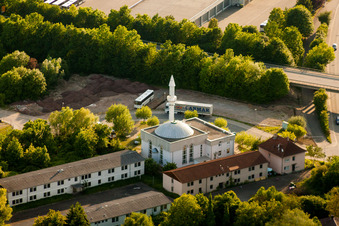 Building of the mosque of DITIB Tuerkisch Islamische Gemeinde zu Wiesloch e.V. in Wiesloch in the state Baden-Wurttemberg, Germany