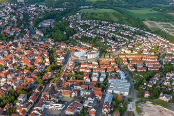 Settlement area in Wiesloch in the state Baden-Wurttemberg, Germany