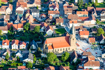 Church building   in Rauenberg in the state Baden-Wurttemberg, Germany