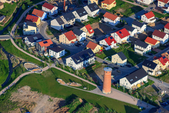 Brickworks Tower Rauenberg and Dry Tower Adventure Playground in Rauenberg in the state Baden-Wuerttemberg, Germany