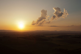 Aerial view of Castroncello in the state Tuscany, Italy
