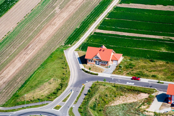 New development area Hardtwald in the district Hardtwald in Neupotz in the state Rhineland-Palatinate, Germany out of the air