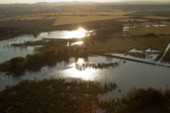 Lake Montepulciano in Pozzuolo in the state Umbria, Italy