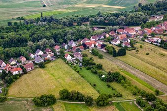 Rountzenheim in the state Bas-Rhin, France from above