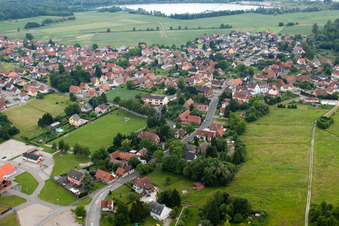 Dalhunden in the state Bas-Rhin, France out of the air