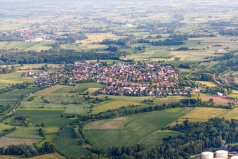 Village view in the district Leutesheim in Kehl in the state Baden-Wuerttemberg, Germany