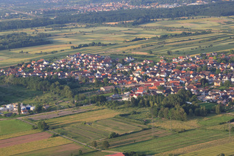 Oblique view of Mattenstr in the district Urloffen in Appenweier in the state Baden-Wuerttemberg, Germany