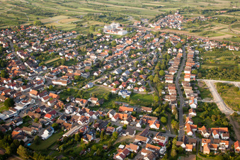 Aerial photograpy of Runzweg in the district Urloffen in Appenweier in the state Baden-Wuerttemberg, Germany