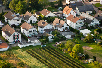 Runzweg in the district Urloffen in Appenweier in the state Baden-Wuerttemberg, Germany from above