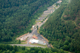 Industrial estate and company settlement Neudahn 2 in the former American barracks in Dahn in the state Rhineland-Palatinate, Germany