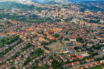 Aerial view of Measuring station in Pirmasens in the state Rhineland-Palatinate, Germany