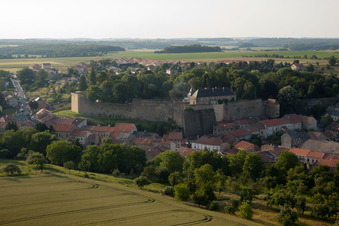 Aerial photograpy of Rodemack in the state Moselle, France