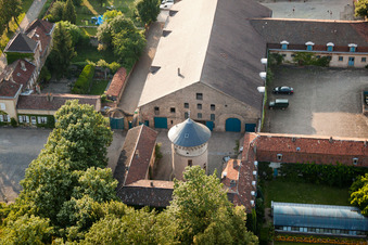 Château de La Grange in Manom in the state Moselle, France out of the air