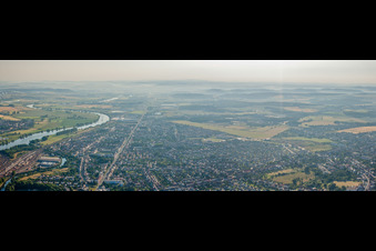 Aerial photograpy of Yutz in the state Moselle, France