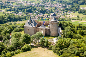Castle of Schloss Malbrouck in Manderen in Grand Est, France
