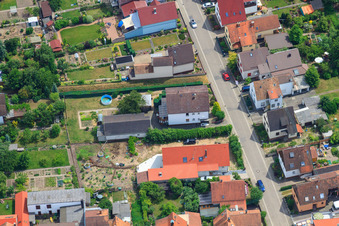 Aerial photograpy of Waldstr in Kandel in the state Rhineland-Palatinate, Germany