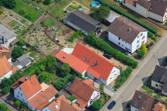 Waldstr in Kandel in the state Rhineland-Palatinate, Germany from above