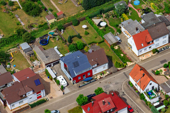Haardtstr in Kandel in the state Rhineland-Palatinate, Germany out of the air