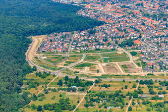 New Development Area West in Jockgrim in the state Rhineland-Palatinate, Germany
