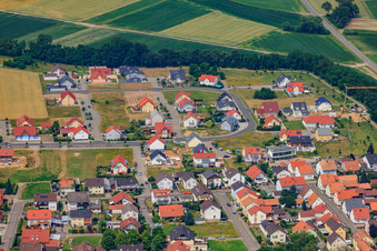 Blumenring new development area in the district Hardtwald in Neupotz in the state Rhineland-Palatinate, Germany