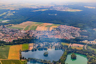 Sollachsee local recreation area in the district Sondernheim in Germersheim in the state Rhineland-Palatinate, Germany