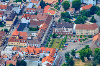 Luitpoldplatz in Germersheim in the state Rhineland-Palatinate, Germany