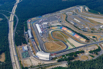 Hockenheimring. Motodrom in Hockenheim in the state Baden-Wuerttemberg, Germany