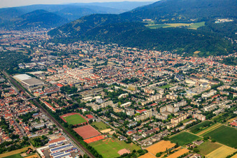 From the southwest in the district Rohrbach in Heidelberg in the state Baden-Wuerttemberg, Germany