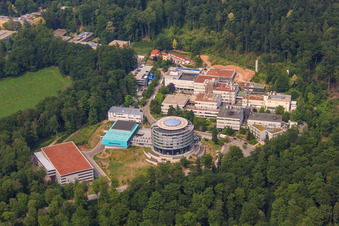 Oblique view of EMBL in the district Rohrbach in Heidelberg in the state Baden-Wuerttemberg, Germany