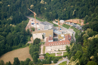 Aerial view of Speyerer Hof, Schmieder Clinics in the district Königstuhl in Heidelberg in the state Baden-Wuerttemberg, Germany