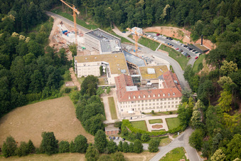 Hospital grounds of the rehabilitation center  Kliniken Schmieder Speyerer Hof in Heidelberg in the state Baden-Wurttemberg