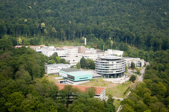 EMBL in the district Rohrbach in Heidelberg in the state Baden-Wuerttemberg, Germany from the plane