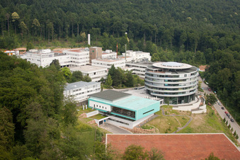 Bird's eye view of EMBL in the district Rohrbach in Heidelberg in the state Baden-Wuerttemberg, Germany