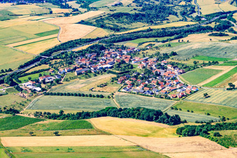 Town View of the streets and houses of the residential areas in Waldboeckelheim in the state Rhineland-Palatinate