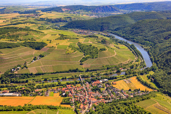 River banks of the Nahe in Oberhausen an der Nahe in the state Rhineland-Palatinate, Germany