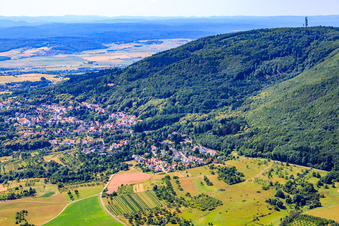 Village at the foot of the Donnersberg in Dannenfels in the state Rhineland-Palatinate, Germany