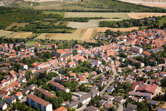 Heinrich-Heine-Straße in Göllheim in the state Rhineland-Palatinate, Germany