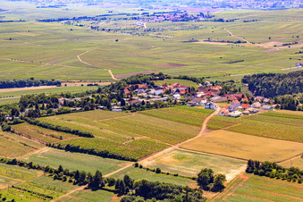 Village from the northeast in Battenberg in the state Rhineland-Palatinate, Germany