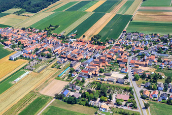 Aerial view of Konrad Nursery in the district Hayna in Herxheim bei Landau in the state Rhineland-Palatinate, Germany