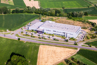 Building and production halls on the premises of ADA Cosmetics International GmbH in the district Bodersweier in Kehl in the state Baden-Wurttemberg, Germany
