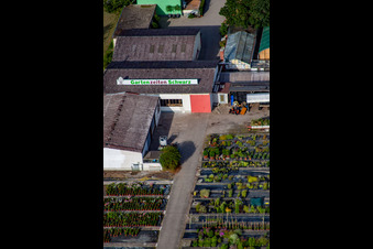 Garden Times Black in the district Bodersweier in Kehl in the state Baden-Wuerttemberg, Germany out of the air