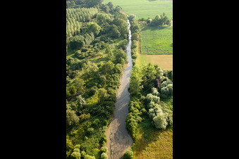 Drone recording of Gambsheim in the state Bas-Rhin, France