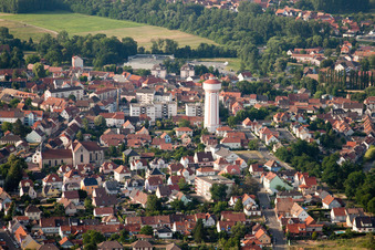 Aerial photograpy of Bischwiller in the state Bas-Rhin, France