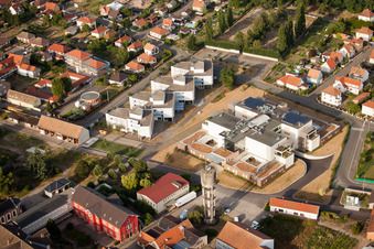 Aerial photograpy of Bischwiller in the state Bas-Rhin, France