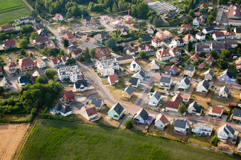 Bischwiller in the state Bas-Rhin, France out of the air