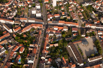 Drone image of Bischwiller in the state Bas-Rhin, France
