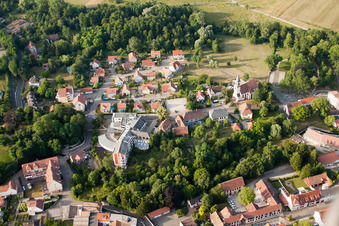 Bischwiller in the state Bas-Rhin, France from a drone