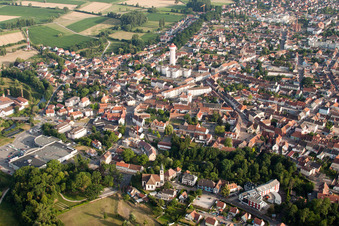 Oblique view of From the north in Bischwiller in the state Bas-Rhin, France