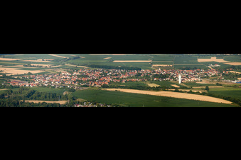 Panorama in Rœschwoog in the state Bas-Rhin, France