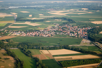 Roppenheim in the state Bas-Rhin, France out of the air